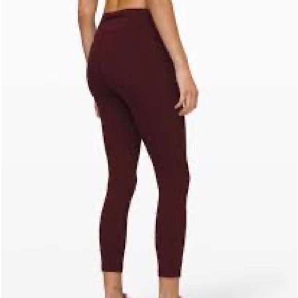 Lululemon Speed Up Mid Rise Tight 25" Sz 14 Garnet - Picture 2 of 8